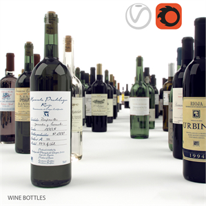 wine bottles